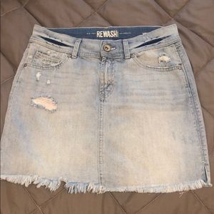 NWOT Rewash Jean Skirt